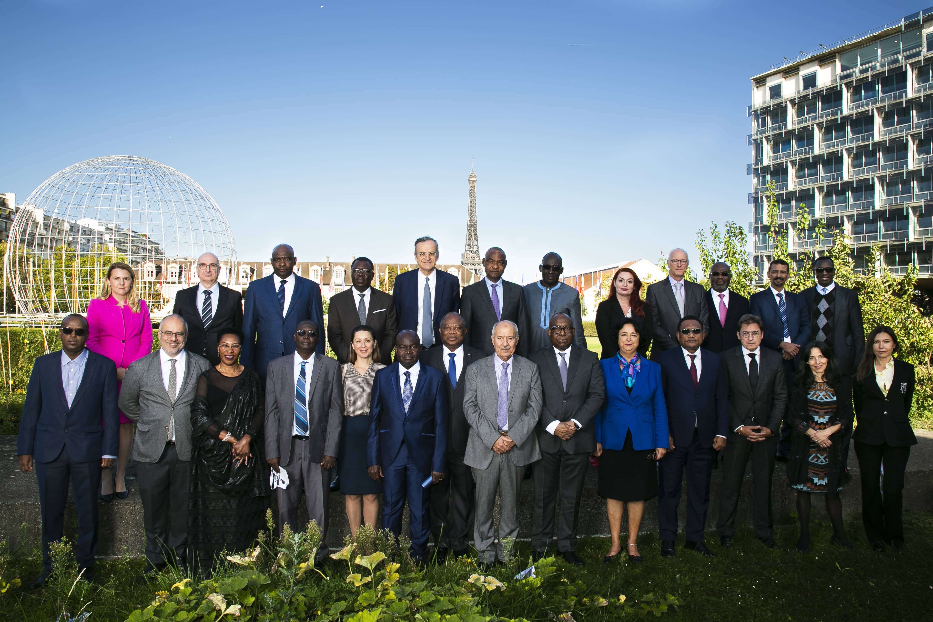 Conférence du REFRAM, photo des présidents des Autorités membres.